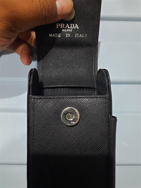 prada cigar case|Prada Metal Cigar Cutter With Saffiano Leather Case.